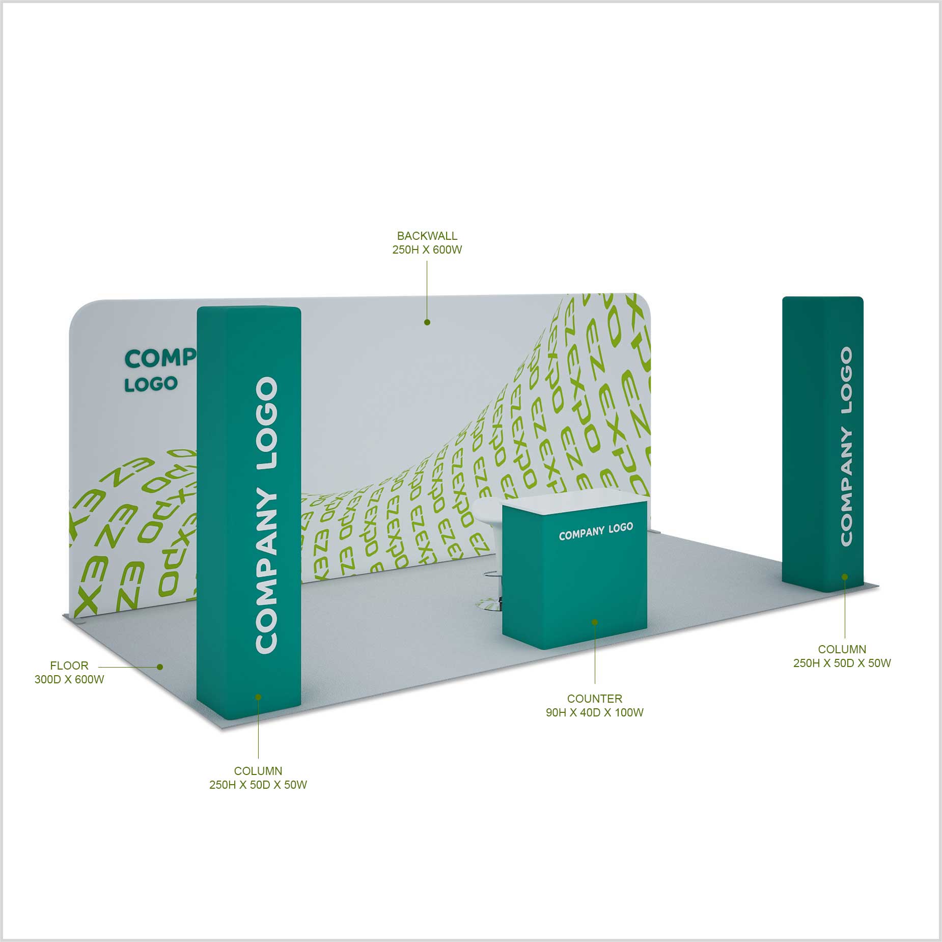 جناح الفعاليات مع أعمدة مزدوجة جناح الفعاليات مع أعمدة مزدوجة